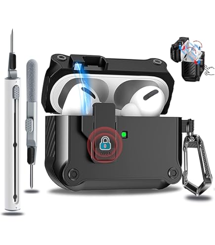 Amazon.co.jp: BR×ROOT CO. for AirPods Pro 1/2 v2（ブラック